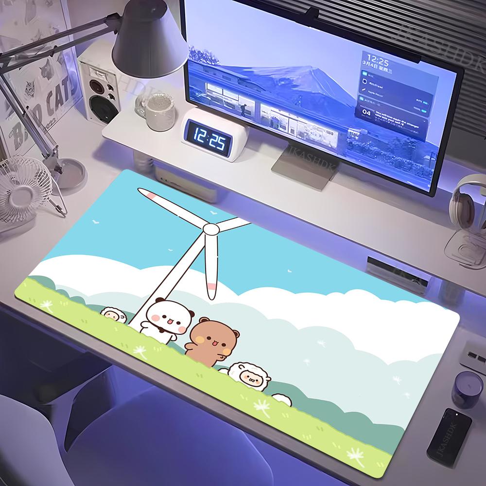 Bubu Dudu Cute Gamer Deskmat Xxl Mouse Pad Anime Computer Table Mat Pc Gaming Accessories Mousepad Large Mats Office Mause Pads