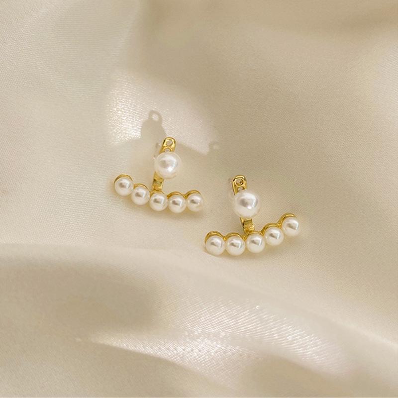 Korean Pearl Stud Earrings: Versatile Two-Way Summer Style
