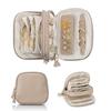 Large Capacity Jewelry Storage Case with Zipper Storage Bag  for Rings/Necklace/Earrings