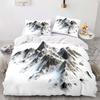 Home Textile Landscape Aurora Quilt Cover Digital Printing Three-Piece Set