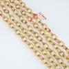 1M Stainless Steel Flat Square Frame Link Chains DIY Men Heavy Chunky Hip Hop Style Jewelry Making Necklace Bracelet Bag Chain