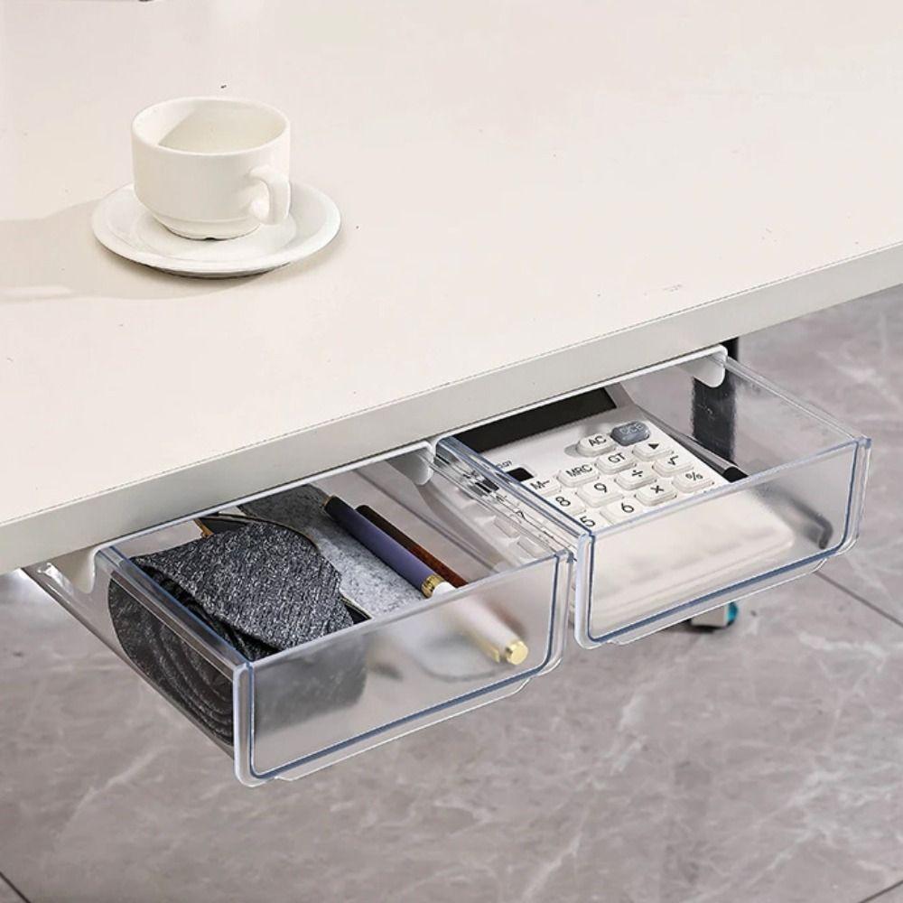 Miscellaneous Storage Drawer Storage Box Hidden Drawer Organizer New Under Desk Drawer  Bedroom