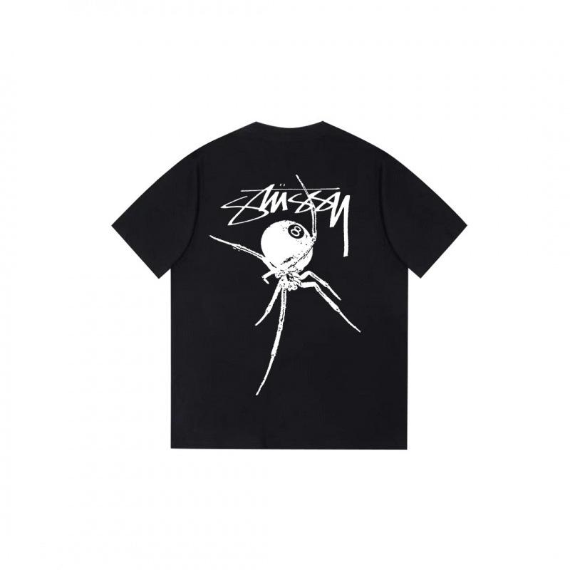 Summer New Heavy Cotton Trendy Brand Classic Basic T-shirt High-end Loose Men's and Women's Printed Short-sleeved Top