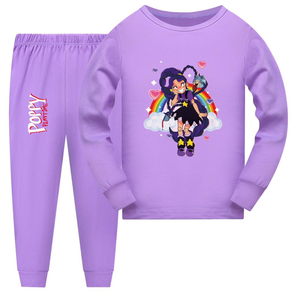 

5626 Children Girls Bobi Lily Lovebraids Sleepwear Pajamas T-shirt Pants Sets 110cm фиолетовый