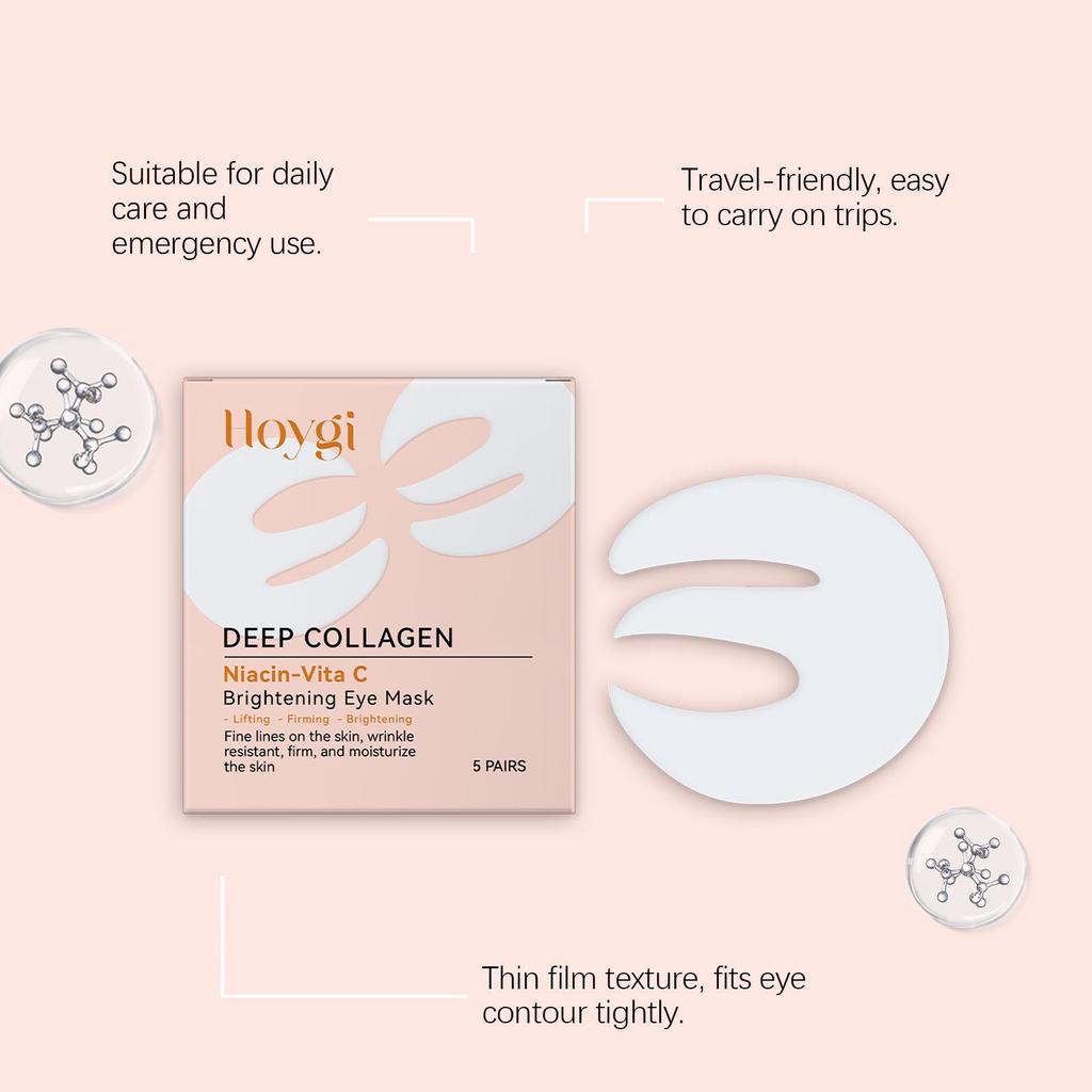 HOYGI Collagen Eye Mask - Moisturizing & Hydrating, Gentle & Comfortable, Portable & Easy to Use.