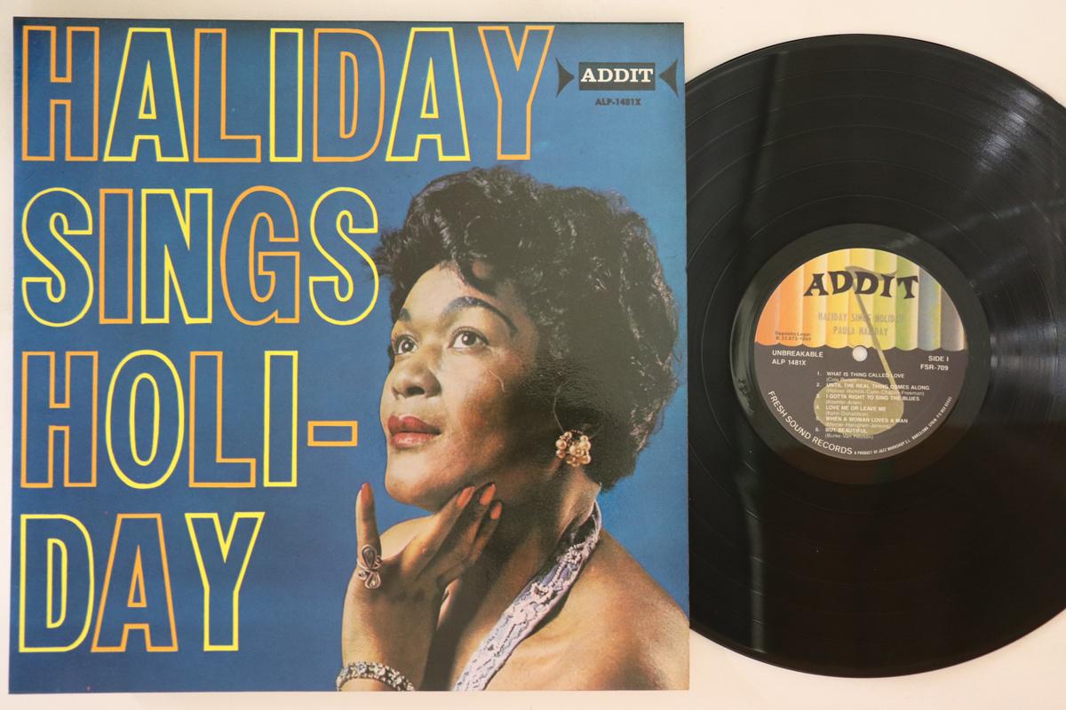 

LP Record PAULA HALIDAY - Haliday Sings Holiday ALP1481X ADDIT 1989 Spain Jazz Used