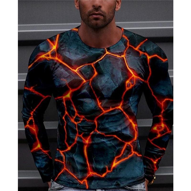 

Мужская женская футболка, модная, новая, с изображением животных, льва, граффити, красочный принт, модные, с длинным рукавом, спортивные, 3D футболки 6XL