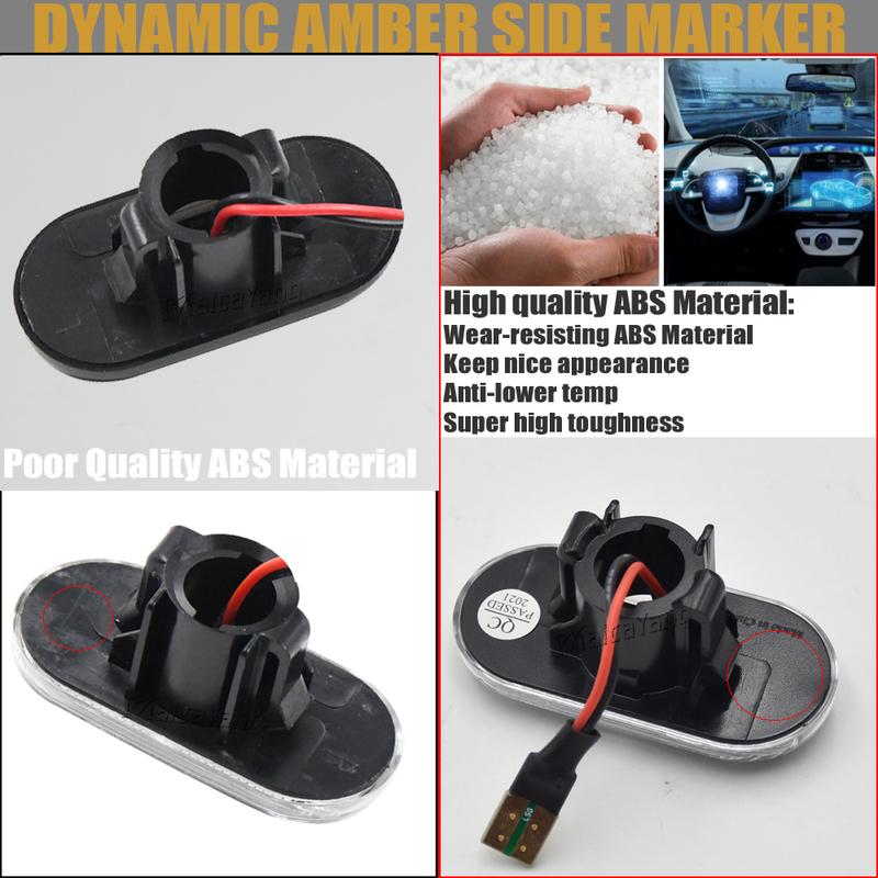 For Dacia Duster Dokker Lodgy Renault Megane 1 Clio1 2 KANGOO ESPACE Smart Sequential Flashing LED Turn Signal Side Marker Light