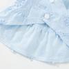 Spring and summer thin daisy skirt lace collar cat and dog clothing two-legged casual wear