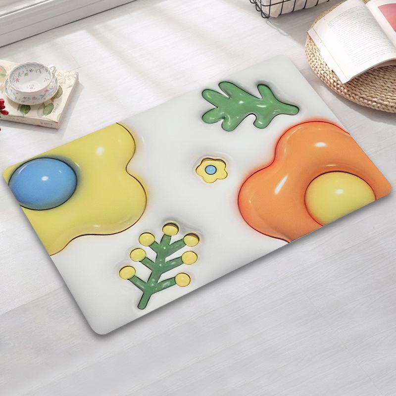 Diatom Mud Bedroom Bed Rug Living Room Coffee Table Children's Floor Mat Non-slip Comfortable Soft Foot Mat Cartoon Door Mat