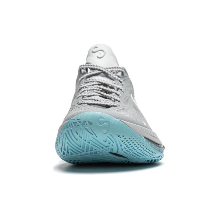 New LiNing SONIC 12 Great White Shark Anti Slip And Wear Resistant Support Rebound Low Top Basketball Shoes Men's Gray Red ABAU019-6