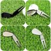 Golf Divot Tool Outdoor Golf Sports Supplies Turf Repair Tools Position Marker Metal Wear-resistant Greens Fork Golf Accessories