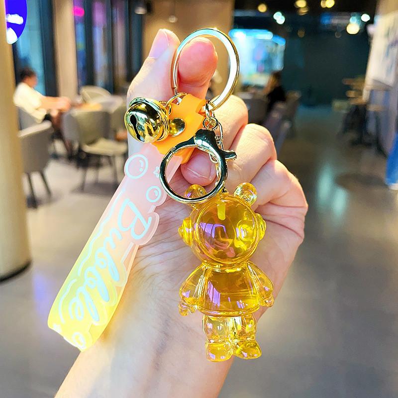 Colorful Resin Cartoon Keychains Bear And Rabbit Perfect For Party Favors