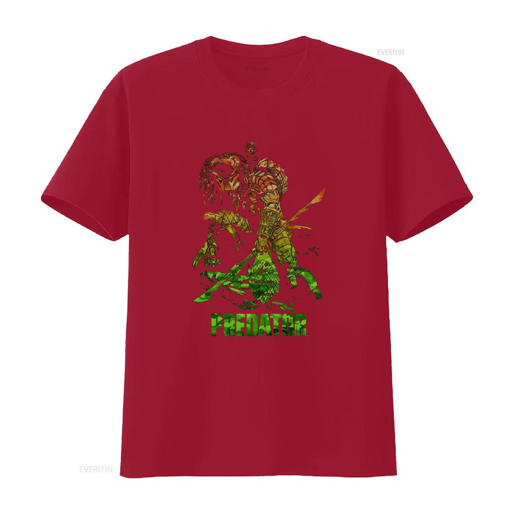Predator Camo T Shirt Licensed Sci Fi Alien Movie Retro Classic Black vintage Washed fashion Slightly designer clothes Unisex