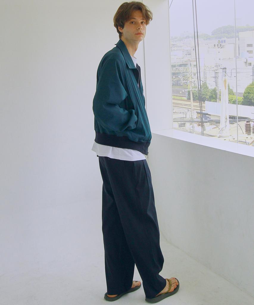 Filobisknot Reversible Nylon Spandex Setup Blouson [Dark Green]