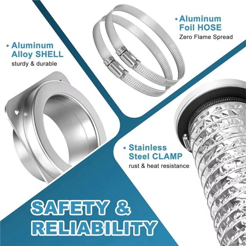 Strong Magnet Magnetic Dryer Vent Coupling Quick Connection Magnetic Vent Kit Ventilation Duct