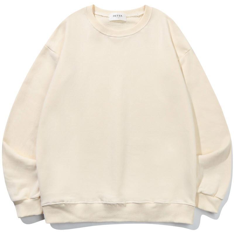 Yda Basic Plain Oversized Sweatshirt_Ot3D000Cr Cream/M
