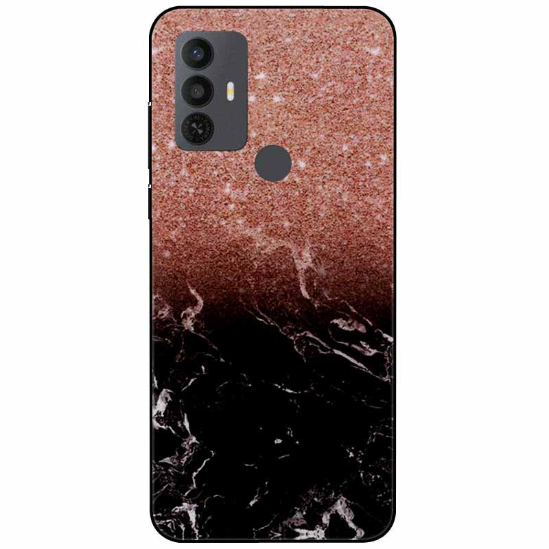 Phone Cover For Alcatel 1V 2021 Case Silicone Lovely Black Bumper Soft TPU Coque for Alcatel 1V (2021) 6002A 6002D 1 V Shells