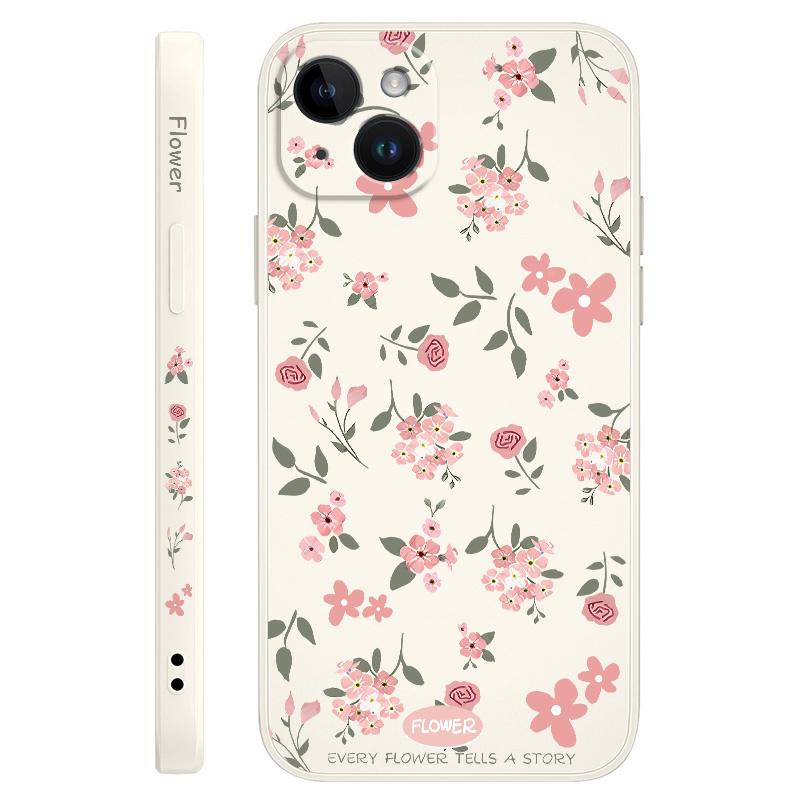 

Floral Scent Phone Case For iPhone 15 14 13 12 11 X XR XS SE2 SE2020 8 7 6 6S Plus Pro Max Mini Silicone Cover iPhone 12 mini