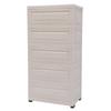5 Layers Storage Cabinets 6 Drawer Moveable Cabinet Storage Organizer White Great Home Decor For Bedrooms, Living Rooms, Studies