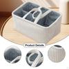 Handwoven Storage Basket Multifunction Sturdy with Handles Organizer for Towels Living Room