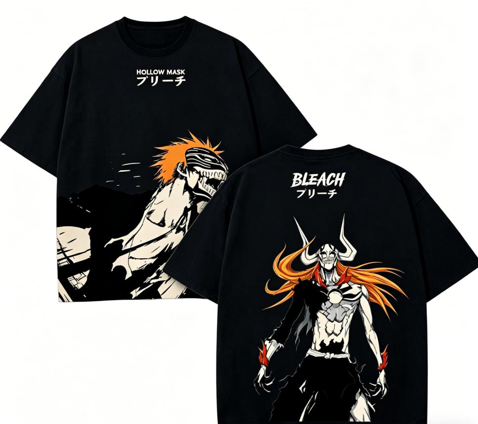 Bleach Anime Lover T Shirt Year Round Clothing Personality Clothes Plus Size Unisex New Model Couples High Quality Soft