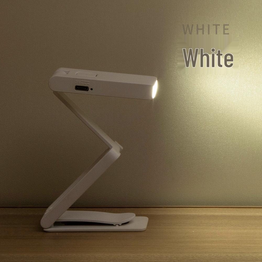 Compact USB Rechargeable LED Desk Lamp - Eye-Friendly Reading Light & Student Gift