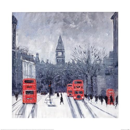Jon Barker Wintry Whitehall affisch