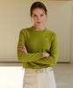 USPOLOASSN 100% Cotton Long Sleeve Round Knit_Lime