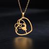 Cazador Gold Color Gymnast Girl Pendant Necklace for Women Stainless Steel Rhythmic Gymnastics Necklace Jewelry Gift 2026 Trendy