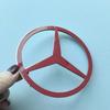 7cm 9cm 10.5cm Star Badge ABS Car Emblem Trunk Spare Tire Cover Engine 3D Logo Sticker Accessory for Mercedes Benz Chrome Black 53E