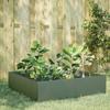 VidaXL Raised Garden Bed Olive Green 100x100x25 Cm Steel 851034