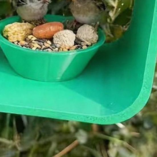 Vannbeskyttet fuglemater Husformet Hengende fuglemater Værbestandig Utendørs fuglemater for Veranda Balkong Terrasse Hage Bakgård