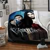 Vampire Diaries Flannel Blanket Super Soft Warm Cozy Blanket for Sofa Bed Office Travel All‑Season Home Decor Gift