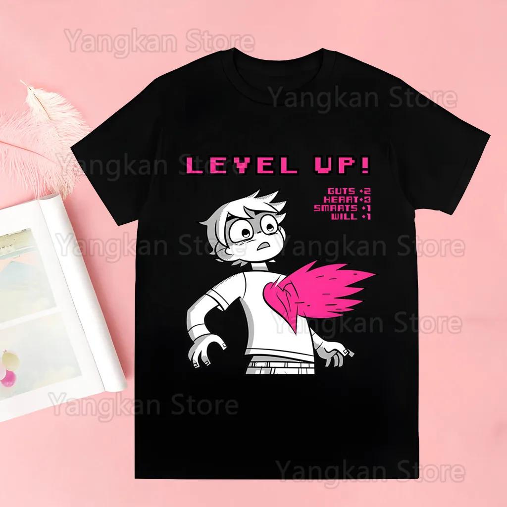 

Мужская футболка Scott Pilgrim Харадзюку Мужская футболка с принтом букв Забавная мужская футболка Повседневная модная эстетичная футболка 3XL