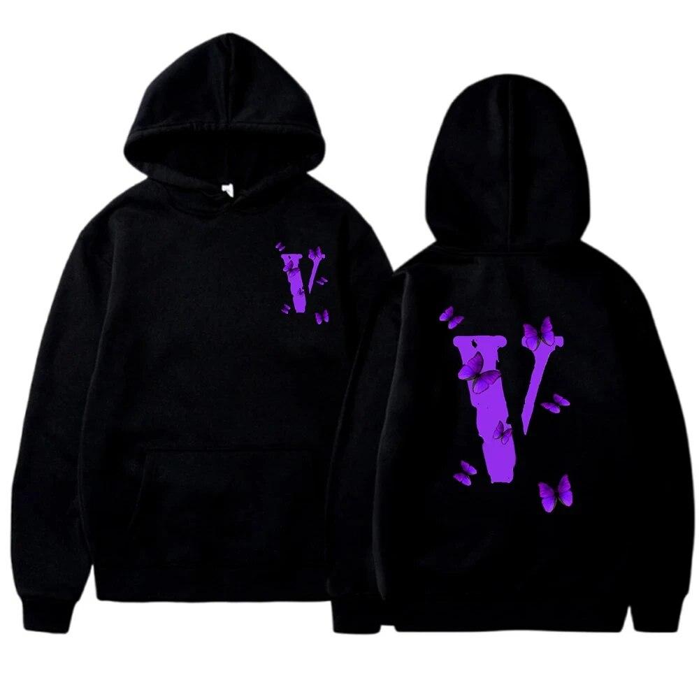 

Winter Casual Solid Color Warm Lined Sweatshirt Gift Bestseller y2k Clothing Spring Autumn Unisexs Hoodies Loose Big V Print Hooded Unisex