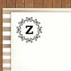 Printtoo Alphabet Z Monogram Octagon Celtic Swirl Frame Self Inking Rubber Stamp Office
