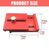 High Strength Aluminum Table Sawing Gaps Gauge Tool Woodworking Ruler with Clear Scale for Carpentry and Home Repairs