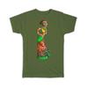 Gift T-Shirt : African Woman Ethnic Art Black Culture Ethno