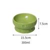 Ceramics Cat Bowl With Cheese Design Cat Food Bowl Water Plate Snack Dish Large Caliber Anti-Tip With Stand For Neck Protection
