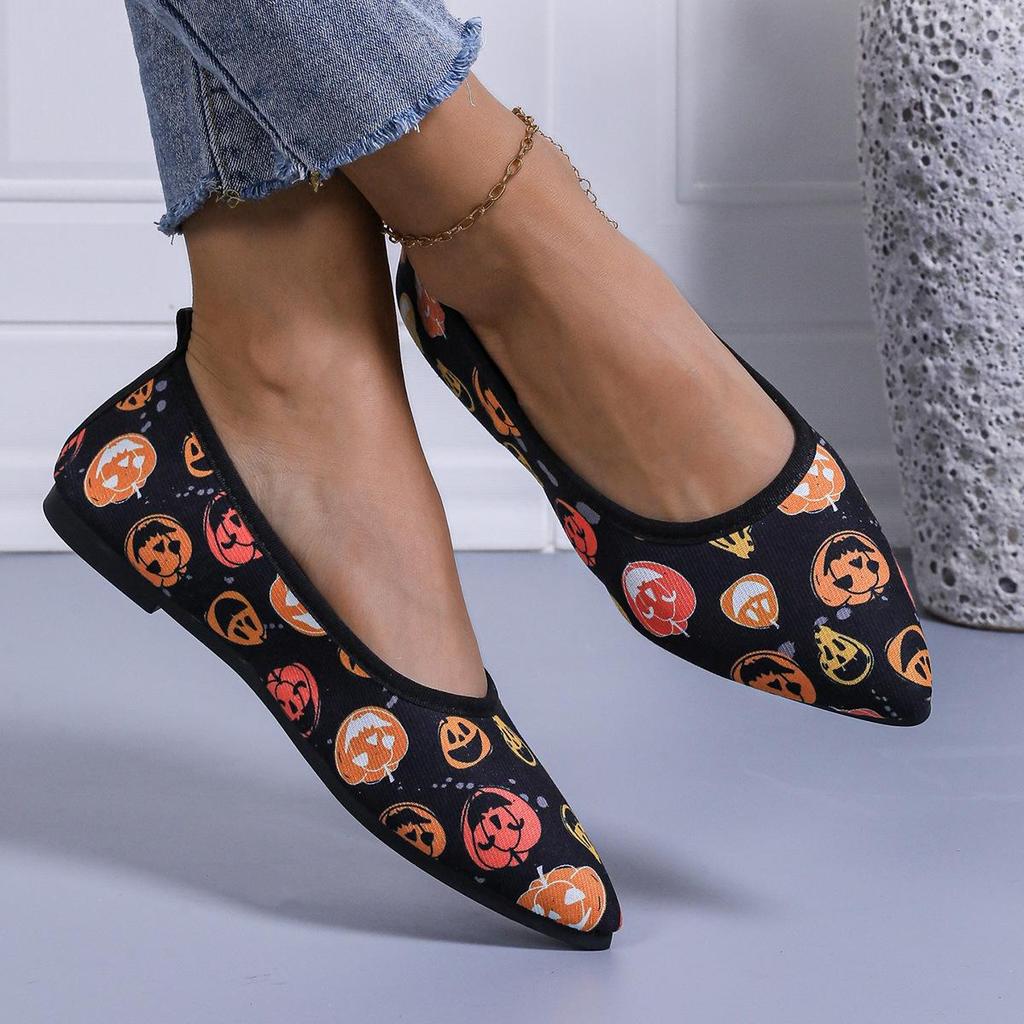 Women's Pointed Toe Slip-on Loafers - Spring & Autumn Collection, Low Heel, Casual, Shallow Mouth, Plus Size Available