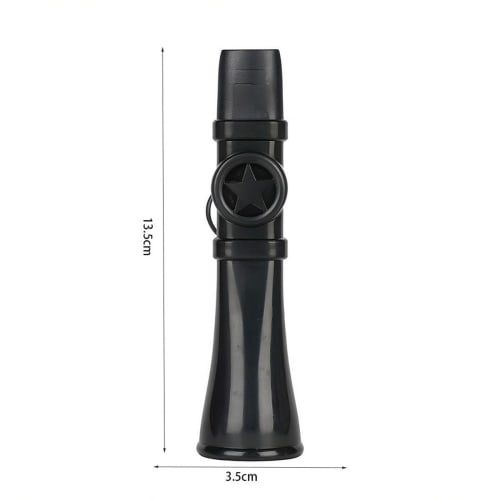 Schwarzes Kazoo, aus leichtem ABS-Kunstharz mit einstellbarer Klangqualität, perfekt für Partyauftritte, Pfeif-Kazoo für Anfänger, Musikspielzeug f
