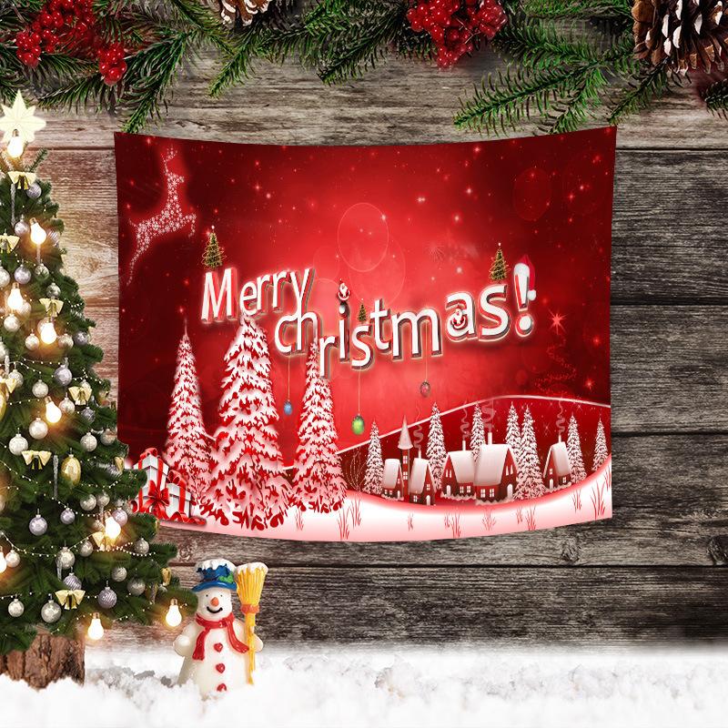 Vánoční tapiserie Vánoční pozadí Layout Látka Obývací pokoj Santa Claus závěs