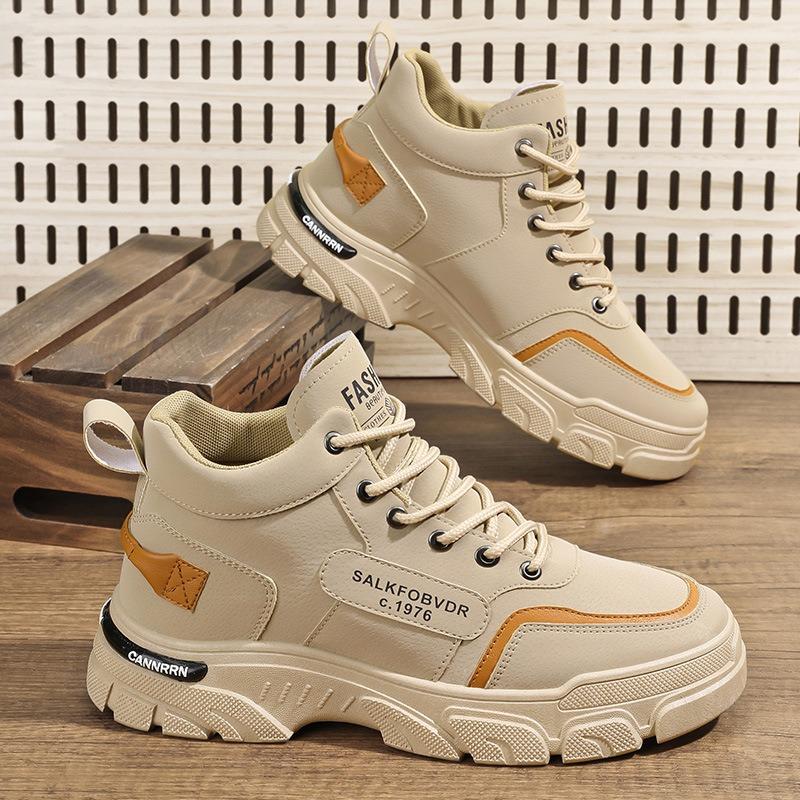 Martin boots men's shoes autumn new breathable high-top tooling shoes men's versatile thick-soled casual men