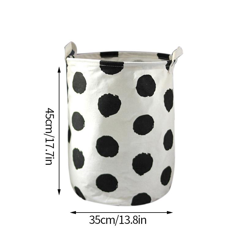 Foldable Laundry Basket Printed Storage Basket for Dirty Clothes Kid Toy Storage Bathroom Laundry Hamper Dirty Clothes Organizer