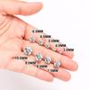 3mm-10mm 18K Gold Plated 925 Sterling Silver VVS Moissanite  Women Mossanite Stud Earrings Men