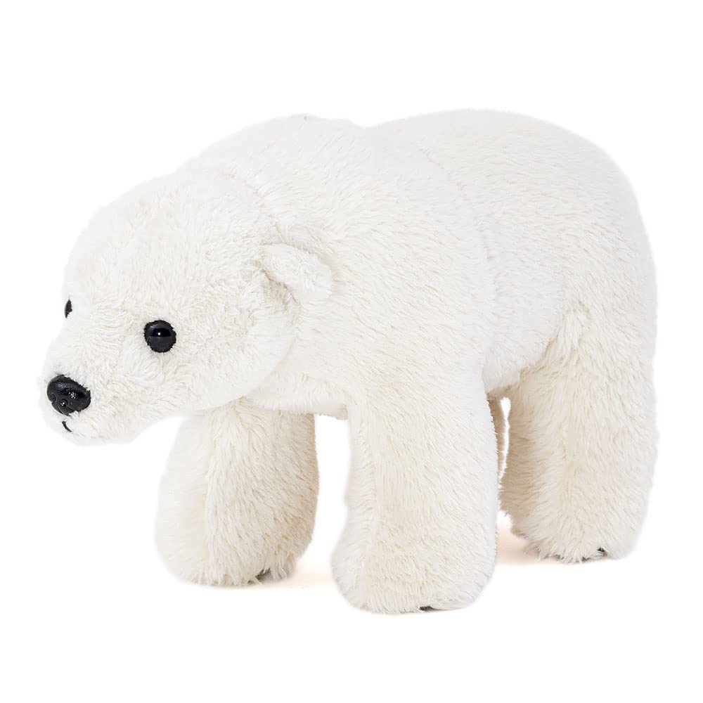 COLORATA Polar Bear Plush Mascot (Realistic Wild Animal/With Chain) Cute Animal Bear Keychain Doll Gift (Twice Tested) / Christmas Present