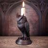 Retro Candlestick Holder Gothic Animal Candle Holder Black Bat Wolf Leopard Crow Cat Halloween Fun Atmosphere Home Decoration