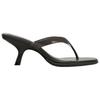 Zara Asymmetrical High Heel Open Toe Slip-On Sandals Women Footwear Khaki-Green 1330510032