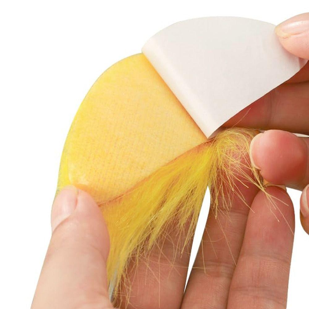 Self Adhesive Fake Beard Yellow Color Cosplay Outfit Accessories Mustaches Set  Outfit Styling